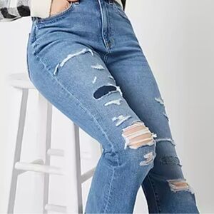 Arizona Womens High Rise Flare Leg Jean